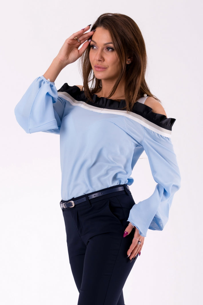 BLOUSE -BLUE 46031-1-1