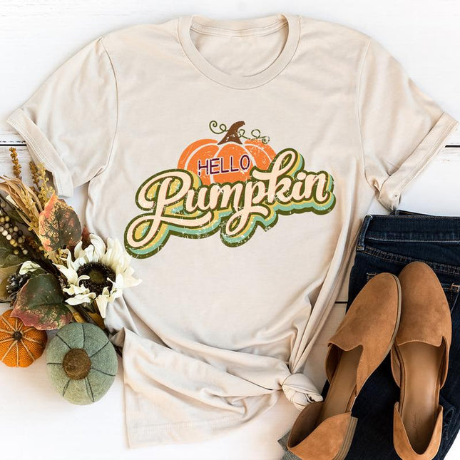 Hello Pumpkin T-Shirt-0