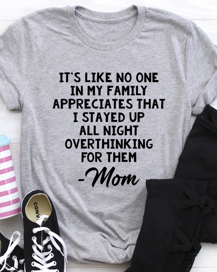 Overthinking Mom T-Shirt-1