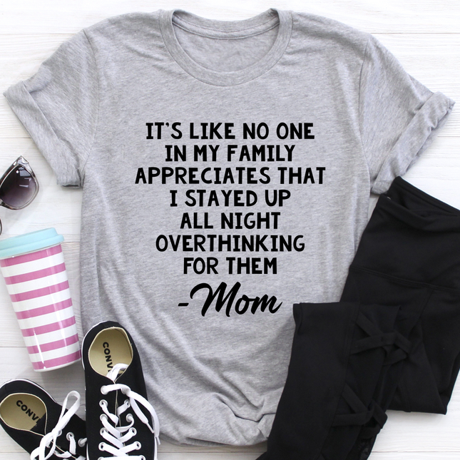 Overthinking Mom T-Shirt-1