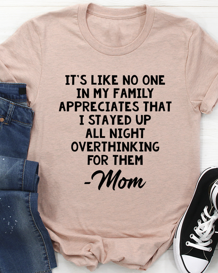 Overthinking Mom T-Shirt-3