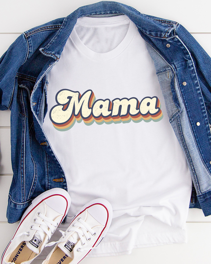 Mama Retro T-Shirt-0