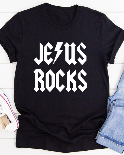 Jesus Rocks T-Shirt-0