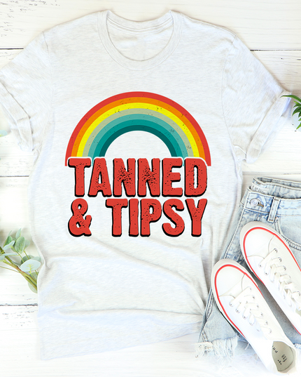 Tanned & Tipsy T-Shirt-1