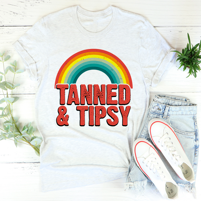 Tanned & Tipsy T-Shirt-1