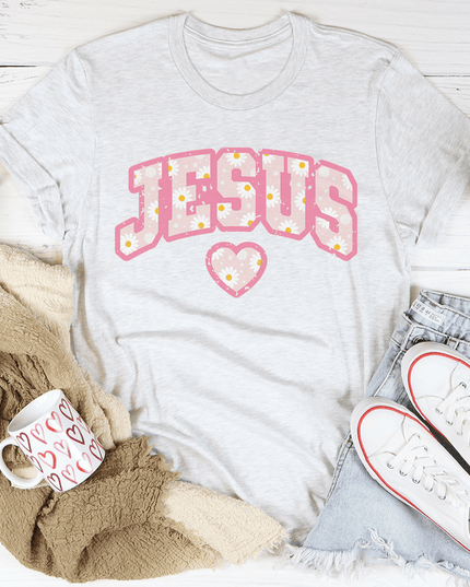Jesus Floral T-Shirt-2