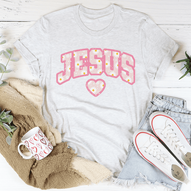 Jesus Floral T-Shirt-2