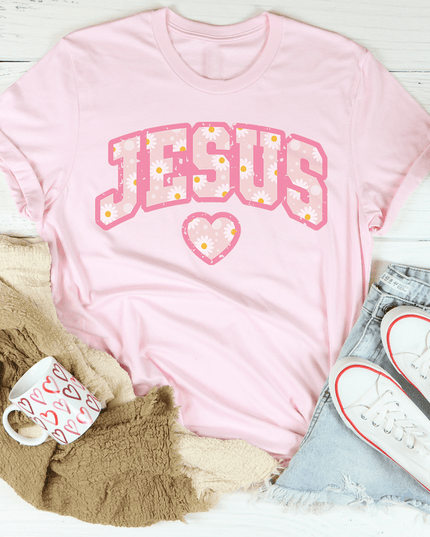 Jesus Floral T-Shirt-3
