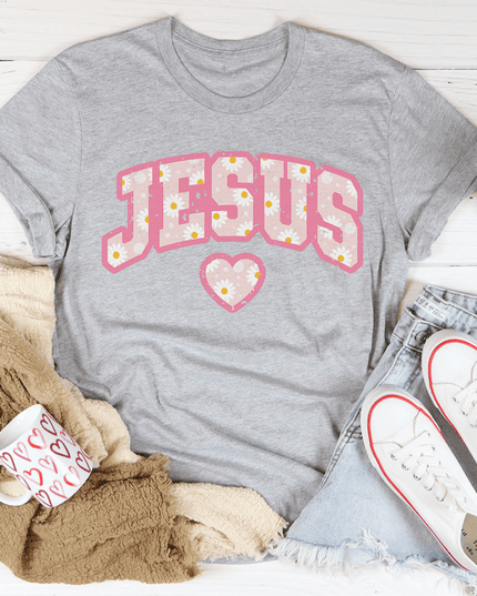 Jesus Floral T-Shirt-1