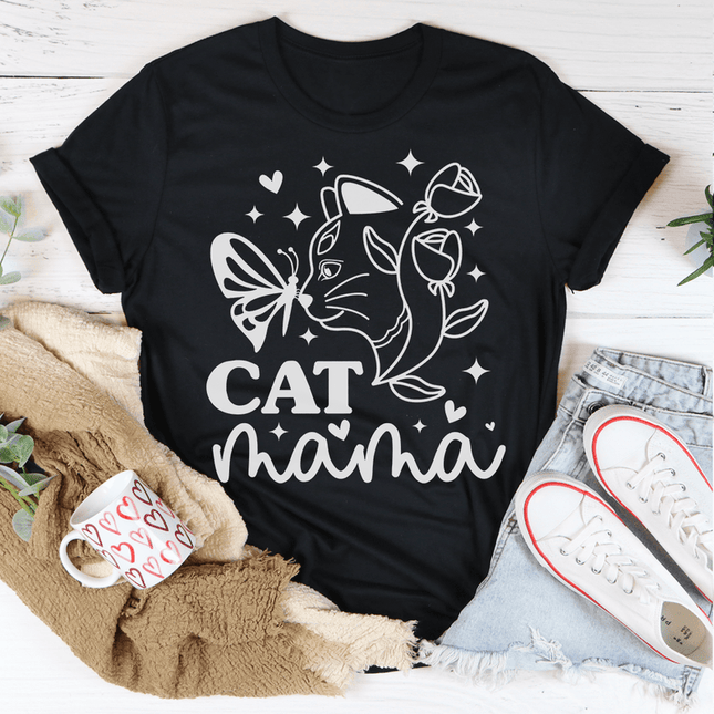 Cat Mama T-Shirt-0