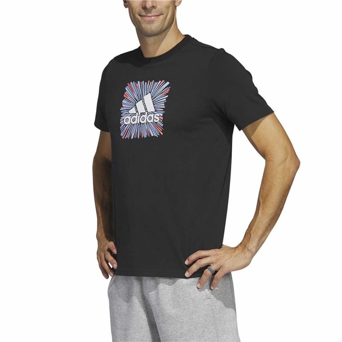 Men’s Short Sleeve T-Shirt Adidas Sport Optimist (XS)-2