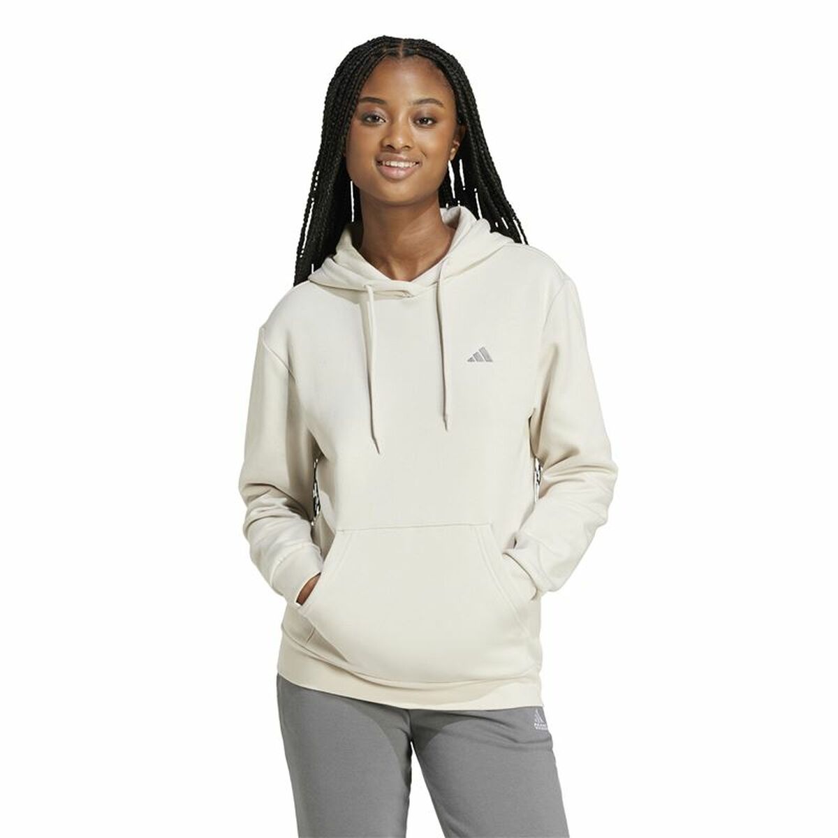 Men’s Hoodie Adidas Essentials White XS-5