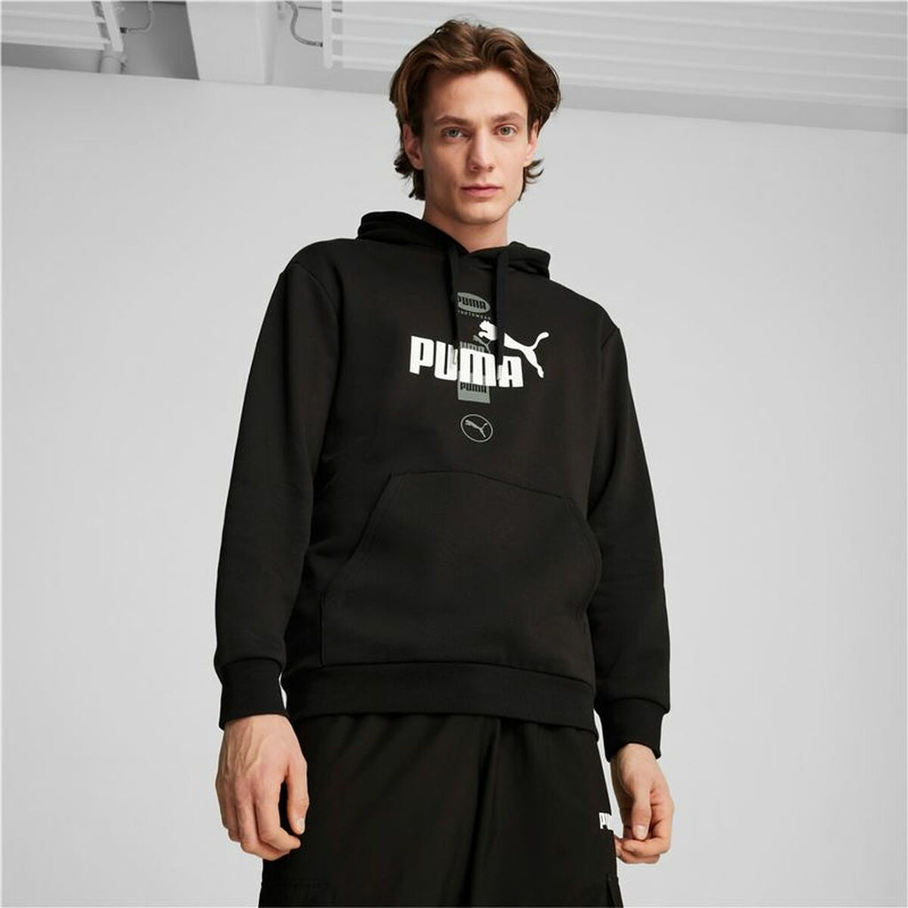 Men’s Hoodie Puma Puma Power Graphic Black-5