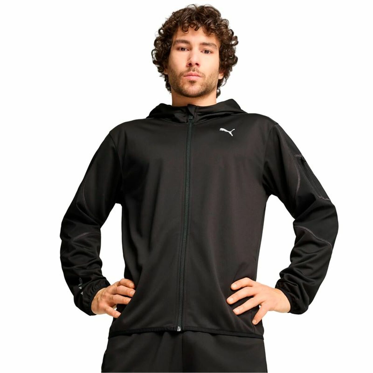 Men’s Hoodie Puma Flex Panelled Jacket Black-3