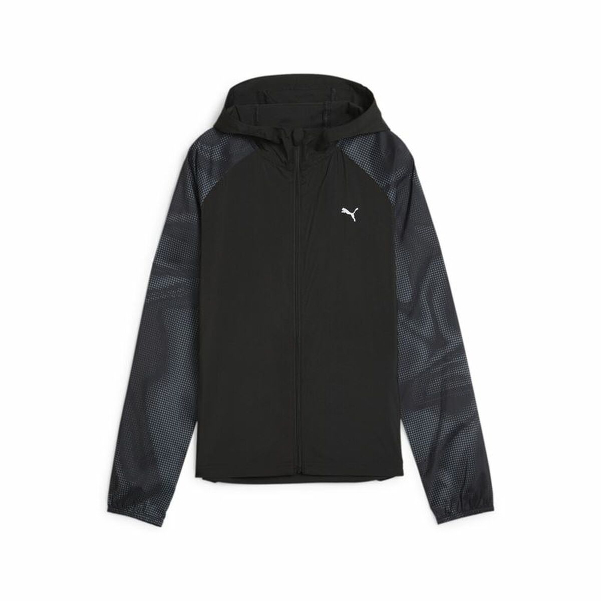 Women's Sports Jacket Puma Run Favorite AOP OV Black-0