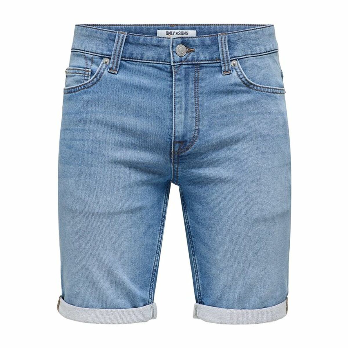 Men's Denim Shorts Only & Sons Onsply 8584 Blue Denim Blue-0