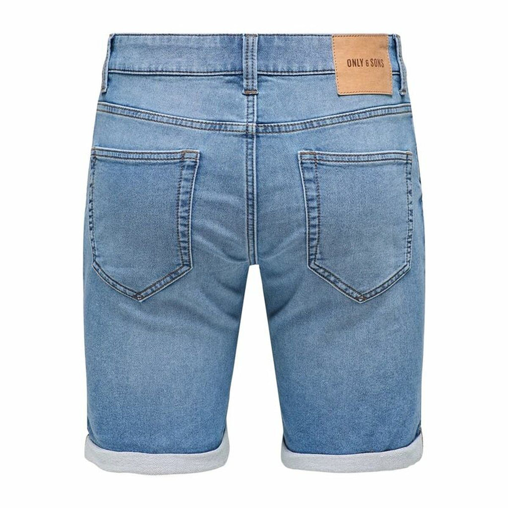 Men's Denim Shorts Only & Sons Onsply 8584 Blue Denim Blue-6