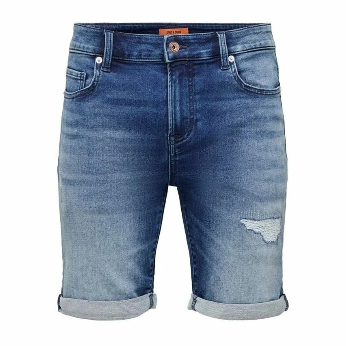 Men's Denim Shorts Only & Sons Onsply Dark Mid Blue Blue-0