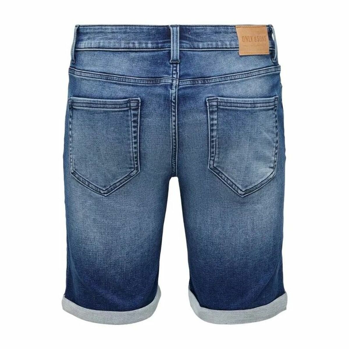 Men's Denim Shorts Only & Sons Onsply Dark Mid Blue Blue-2