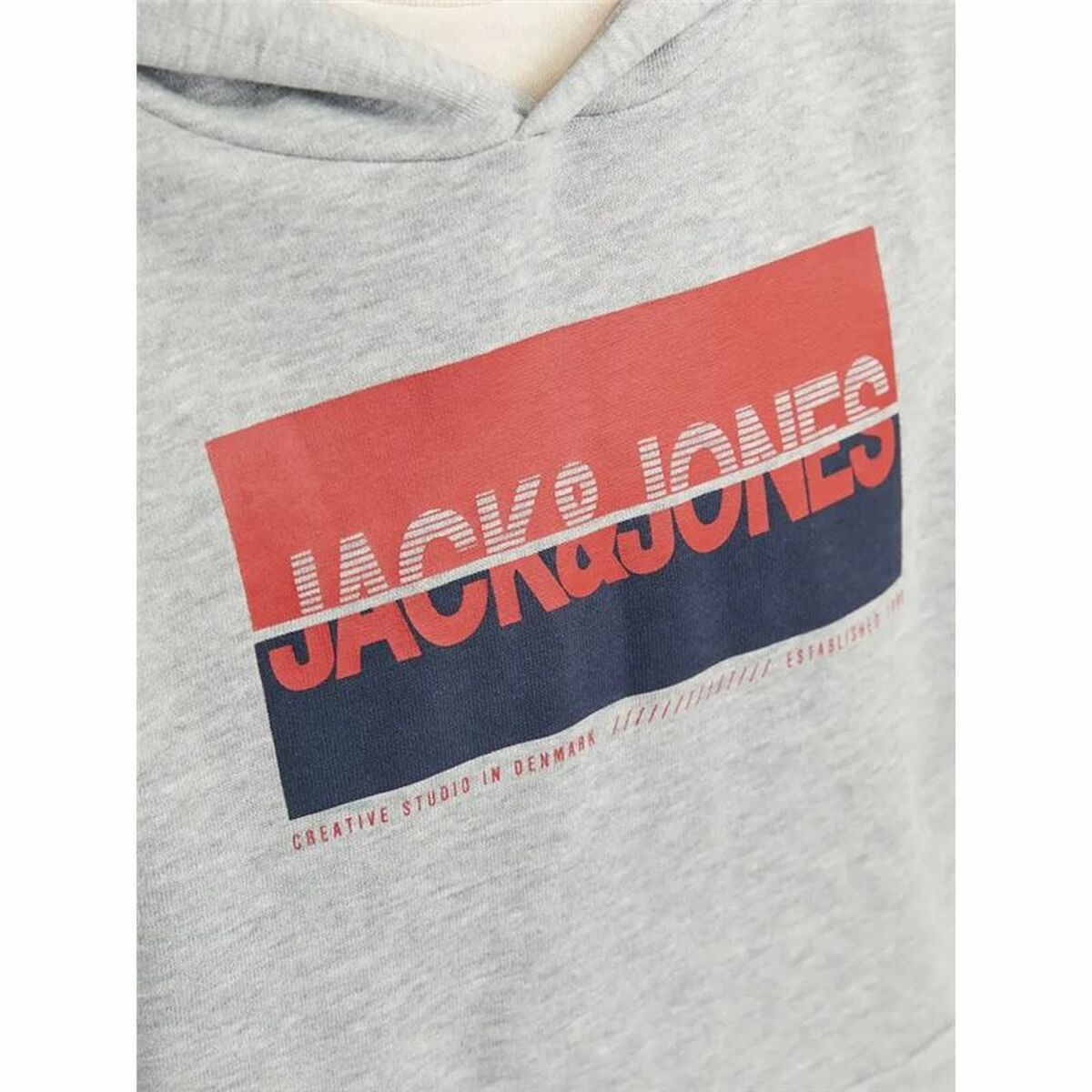 Men’s Hoodie Jack & Jones Jjnolan Grey-3