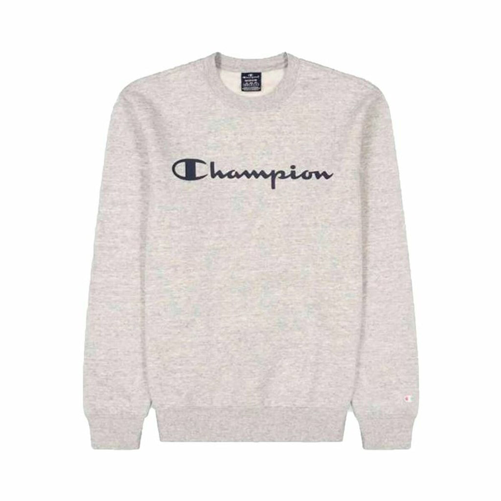 Men’s Hoodie Champion Crewneck White Grey-0