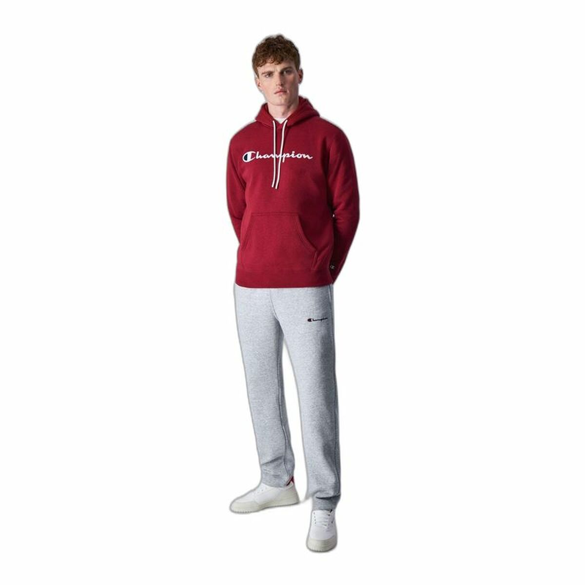 Men’s Hoodie Champion Legacy Dark Red-4