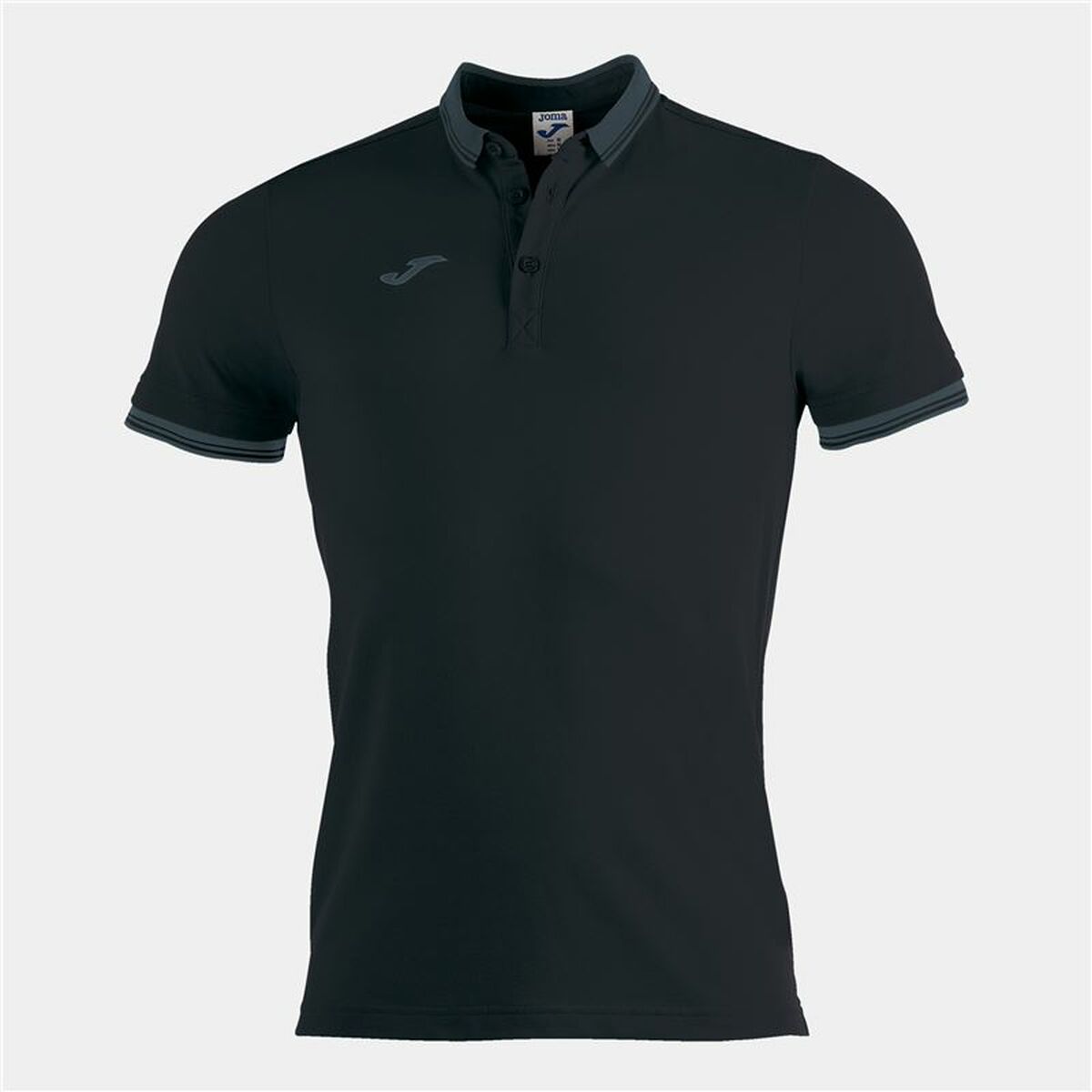 Men’s Short Sleeve Polo Shirt Joma Sport Bali II Black-2