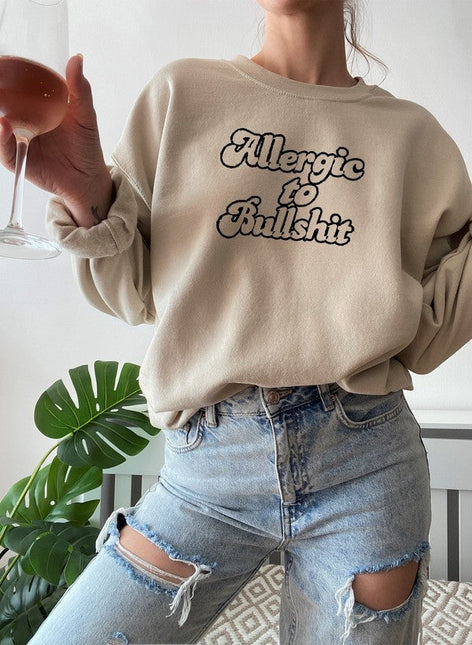 Allergic to Bullshit Sweat Shirt-1