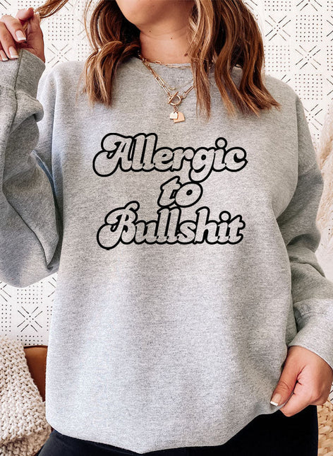 Allergic to Bullshit Sweat Shirt-0