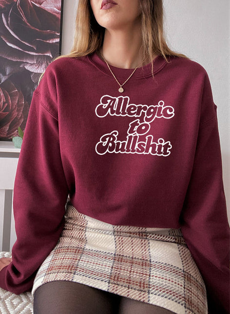 Allergic to Bullshit Sweat Shirt-2