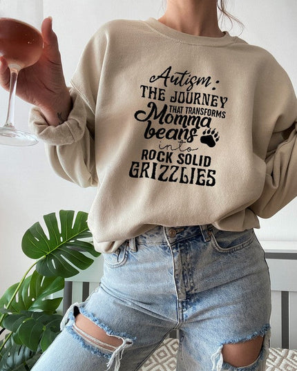 Autism Mama Grizzlies Sweat Shirt-1