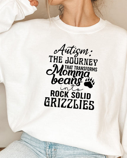 Autism Mama Grizzlies Sweat Shirt-5