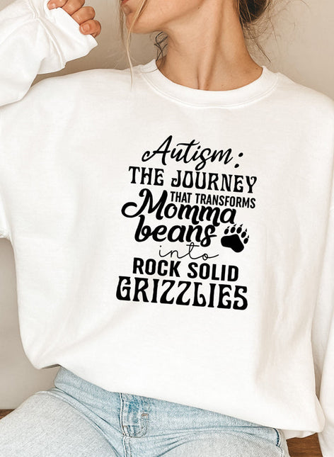 Autism Mama Grizzlies Sweat Shirt-5