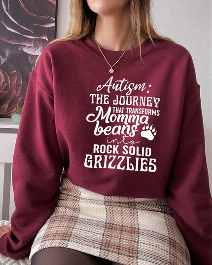 Autism Mama Grizzlies Sweat Shirt-2