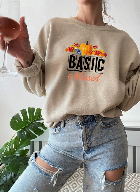 Basic & Blessed Sweat Shirt-3
