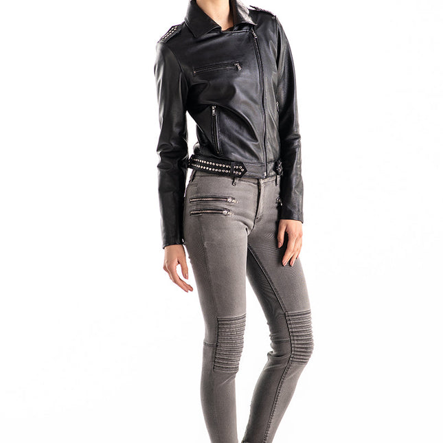 Black Genuine Nappa Leather Jacket-2
