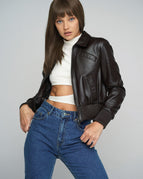 Brown / XS / Genuine Sheepskin Leather