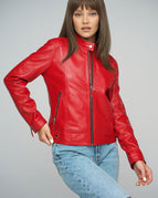 Red / S / Genuine Leather