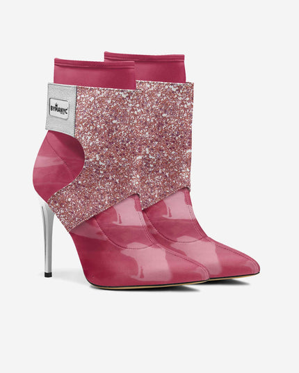 Limited Edition Vegan Stiletto Boots BYMANYC ® New York Futurista Black-3