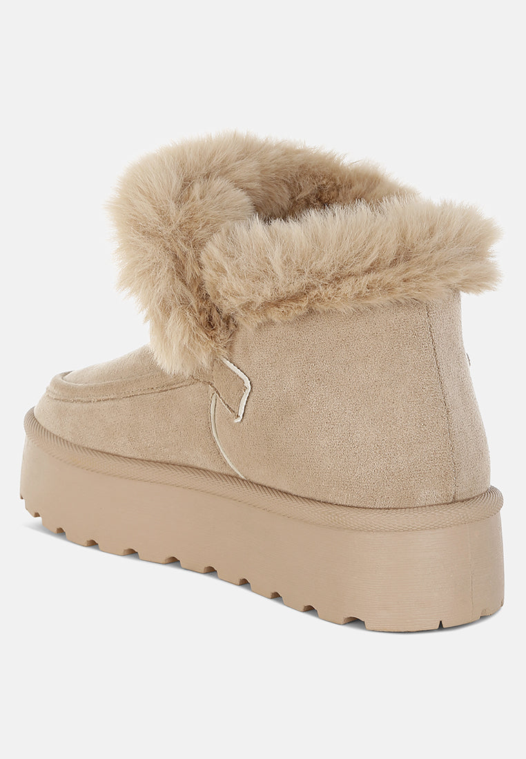 Linka Pin Buckle Detail Snow Boots-2