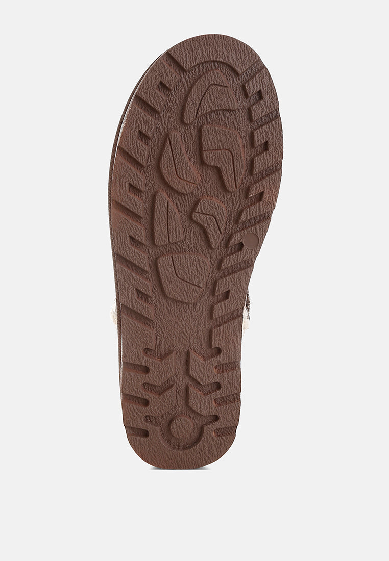 Rochas Scalloped Detail Snow Boots-4