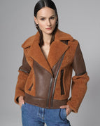 Cognac / XS / peau lainée