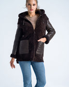 Brown / S / Shearling Leather
