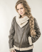 Brown / S / Shearling Leather