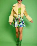 SM / Jaune / faux cuir