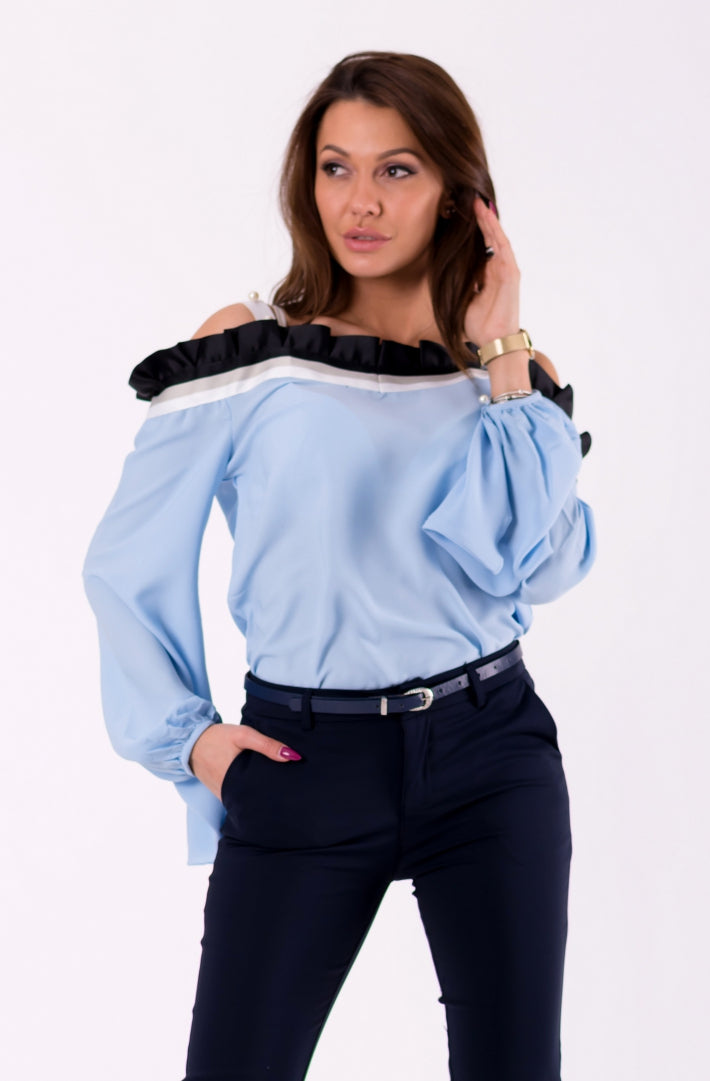 BLOUSE -BLUE 46031-1-0