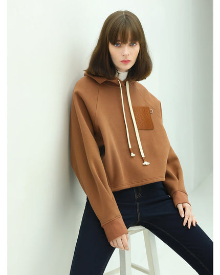 Airy Embossed Hooded Sweater-4