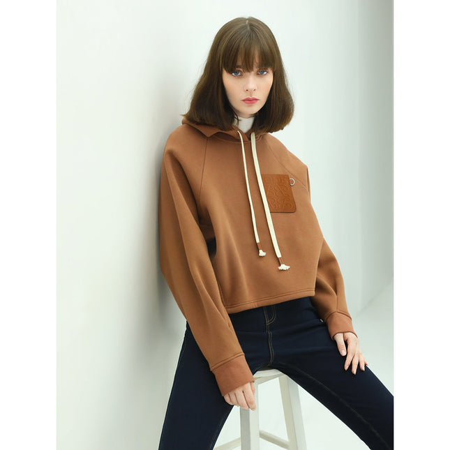 Airy Embossed Hooded Sweater-4