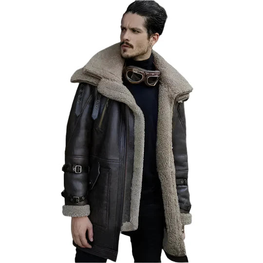 Men’s B3 Flight Shearling Aviator Coat-0