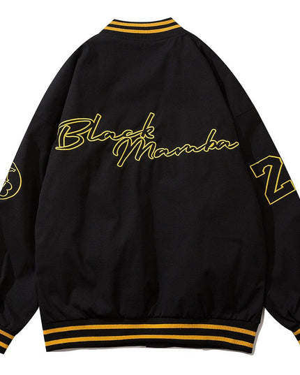 Baseball Jacket Men Letter Embroidery Single Breasted Oversize Fashion College Style Bomber Coats Men Streetwear Spring-1